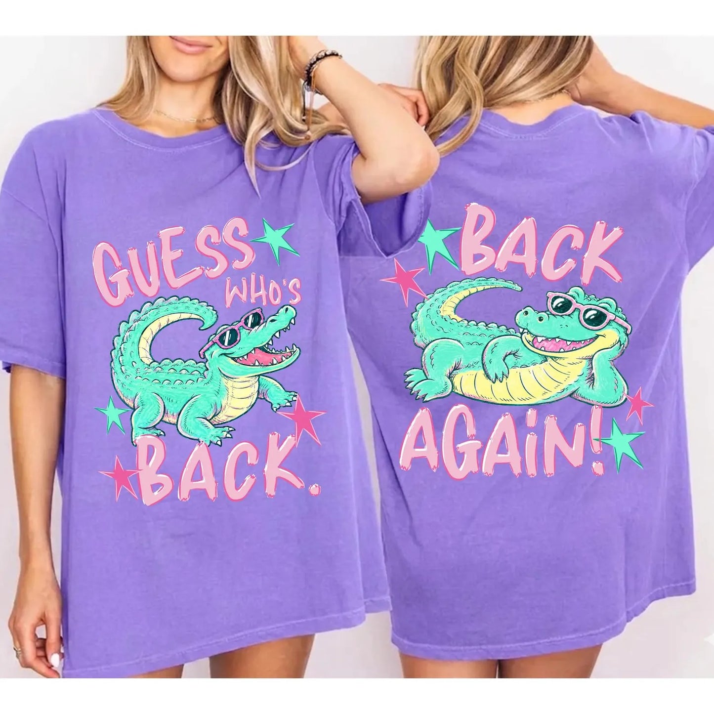 "Guess Who's Back" Alligator Graphic T‑Shirt
