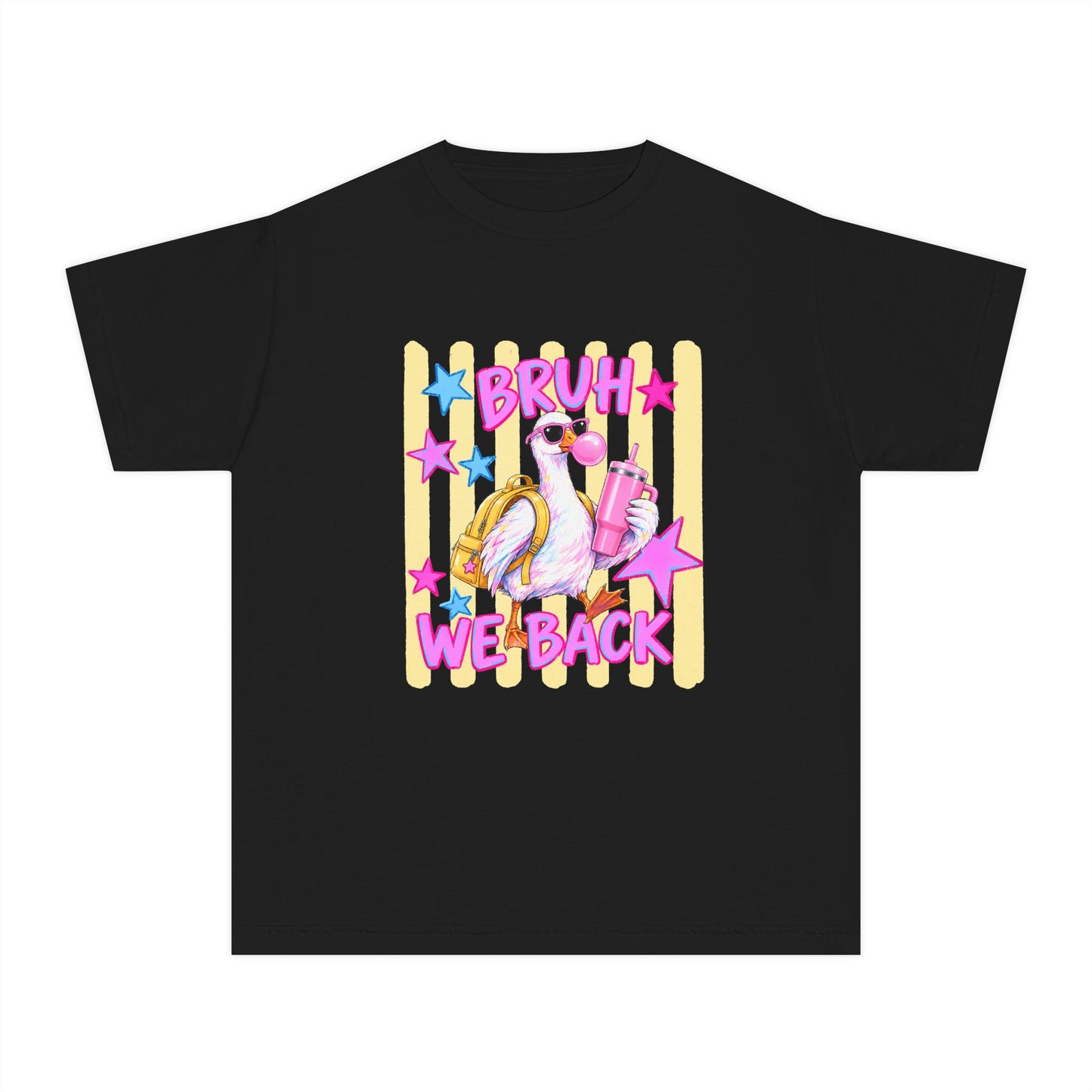 Youth Tee — 'Bruh We Back' Retro Pelican Graphic T‑Shirt