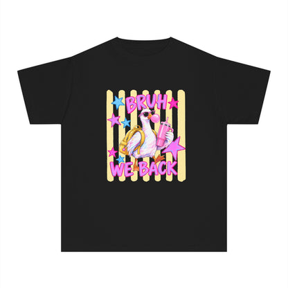 Youth Tee — 'Bruh We Back' Retro Pelican Graphic T‑Shirt