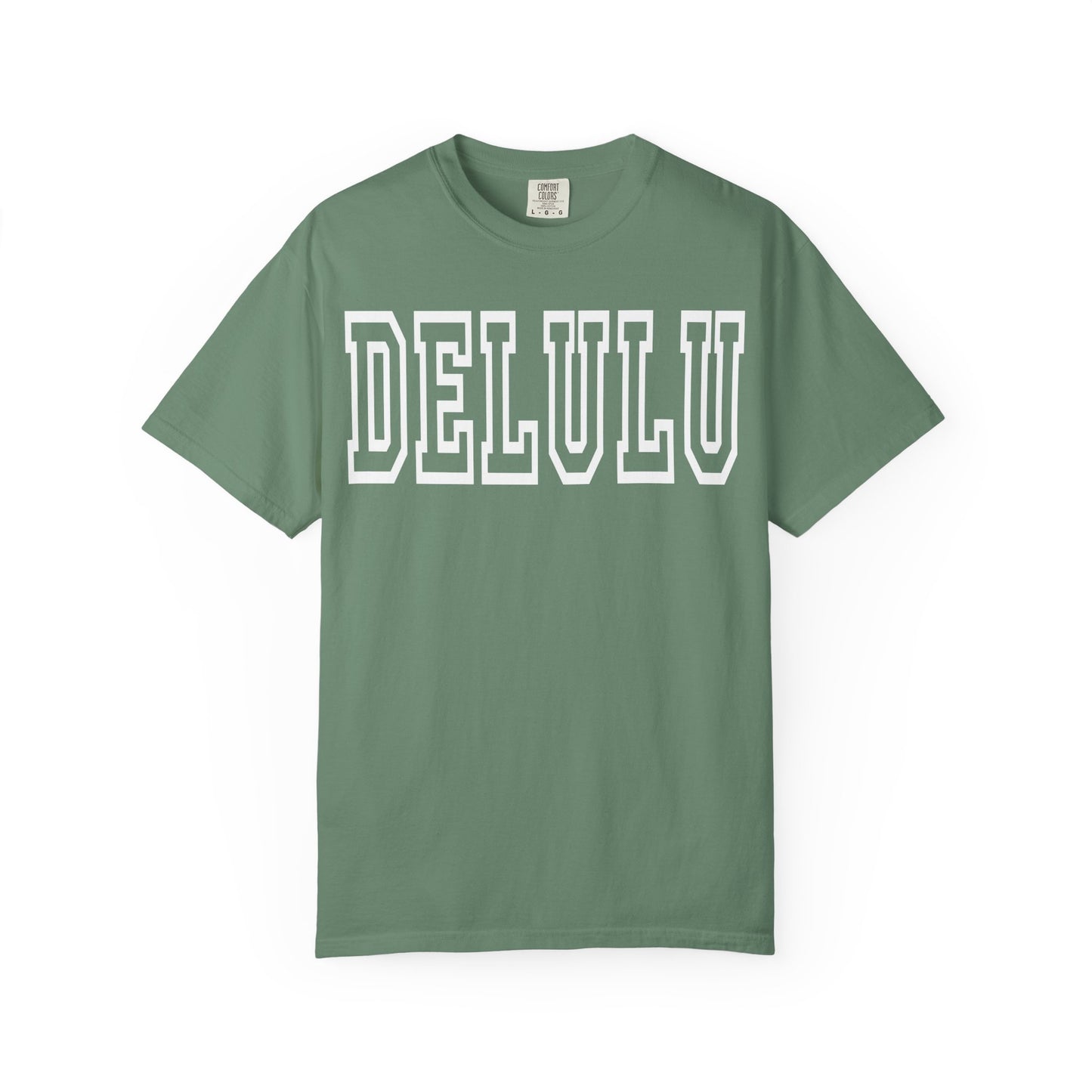 DELULU collegiate text T-Shirt | Womens T-shirt | Mens T-Shirt | Unisex Shirt | Gift