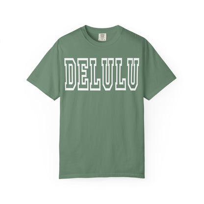DELULU collegiate text T-Shirt | Womens T-shirt | Mens T-Shirt | Unisex Shirt | Gift