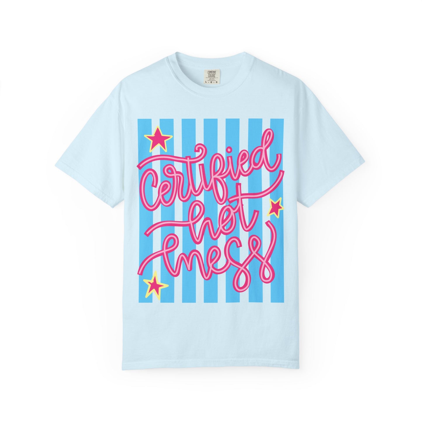 Certified Hot Mess T-Shirt — Playful Retro Script Graphic Tee