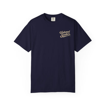 Nauti by Nature Skeleton T-Shirt — "Nauti by Nature" Nautical Skeleton Graphic Tee