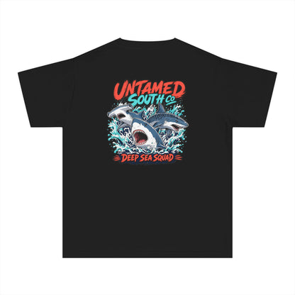 Youth Shark Graphic Tee – "Untamed South Co. Deep Sea Squad"