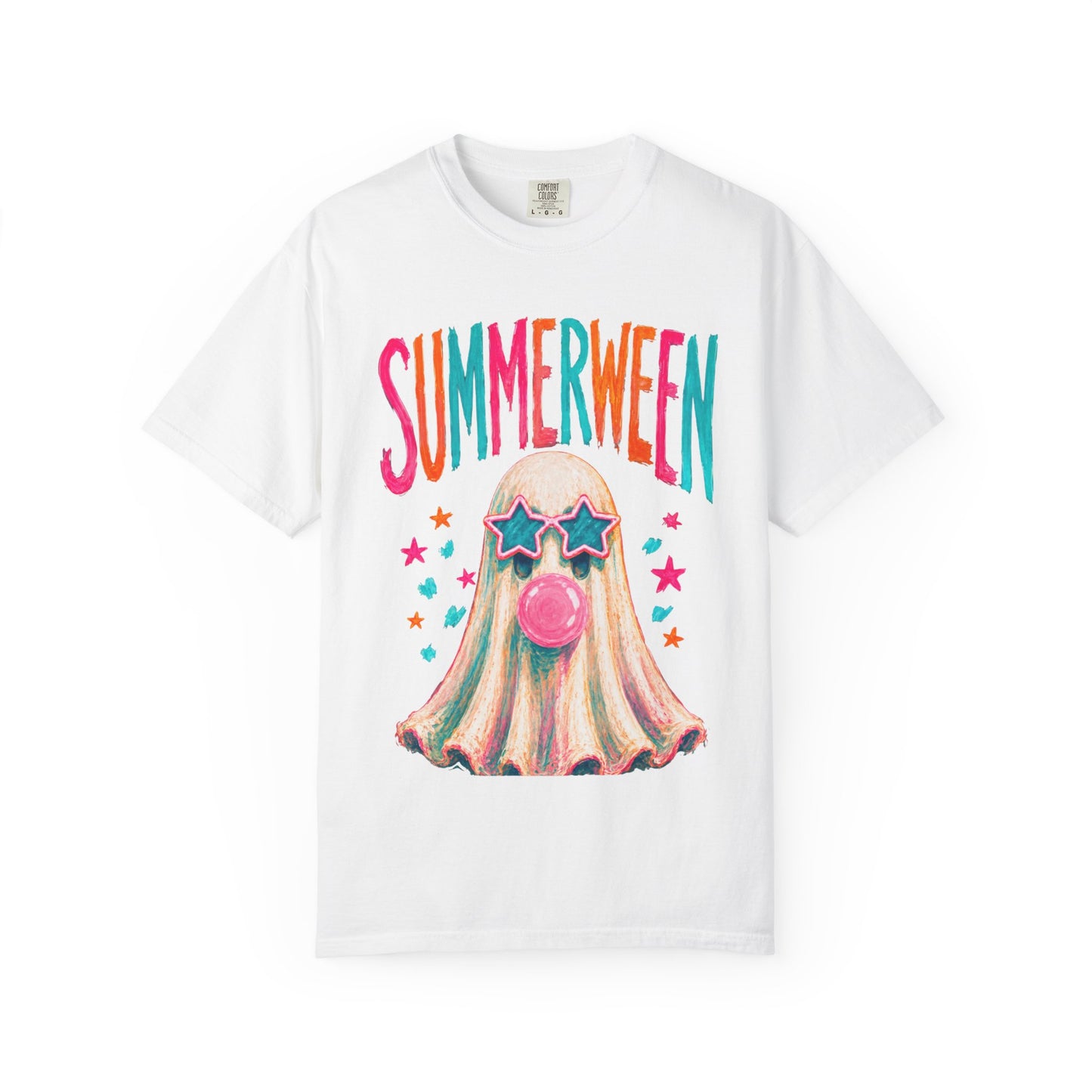 Summerween Ghost T-Shirt — Cute Bubblegum Ghost Graphic Tee