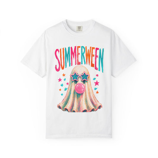Summerween Ghost T-Shirt — Cute Bubblegum Ghost Graphic Tee