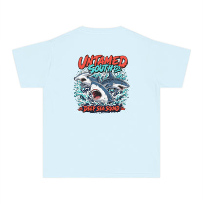 Youth Shark Graphic Tee – "Untamed South Co. Deep Sea Squad"