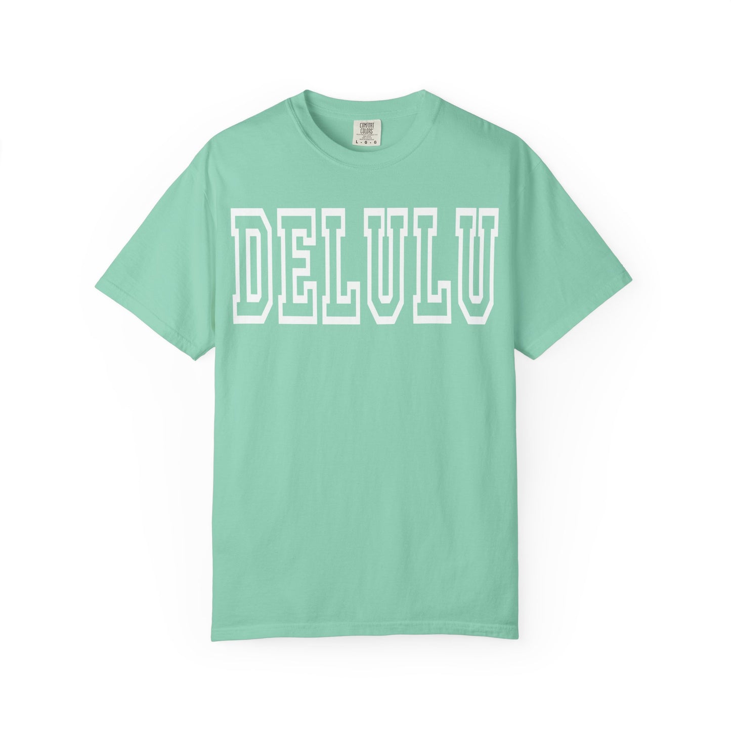 DELULU collegiate text T-Shirt | Womens T-shirt | Mens T-Shirt | Unisex Shirt | Gift