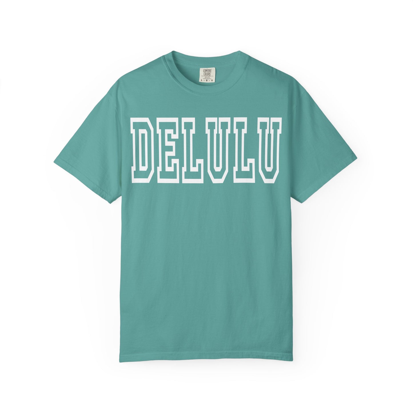 DELULU collegiate text T-Shirt | Womens T-shirt | Mens T-Shirt | Unisex Shirt | Gift
