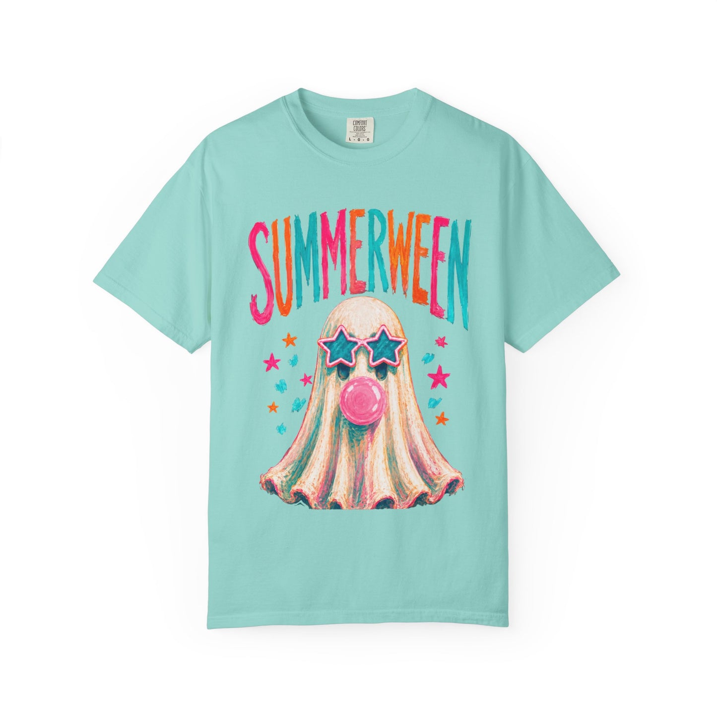 Summerween Ghost T-Shirt — Cute Bubblegum Ghost Graphic Tee