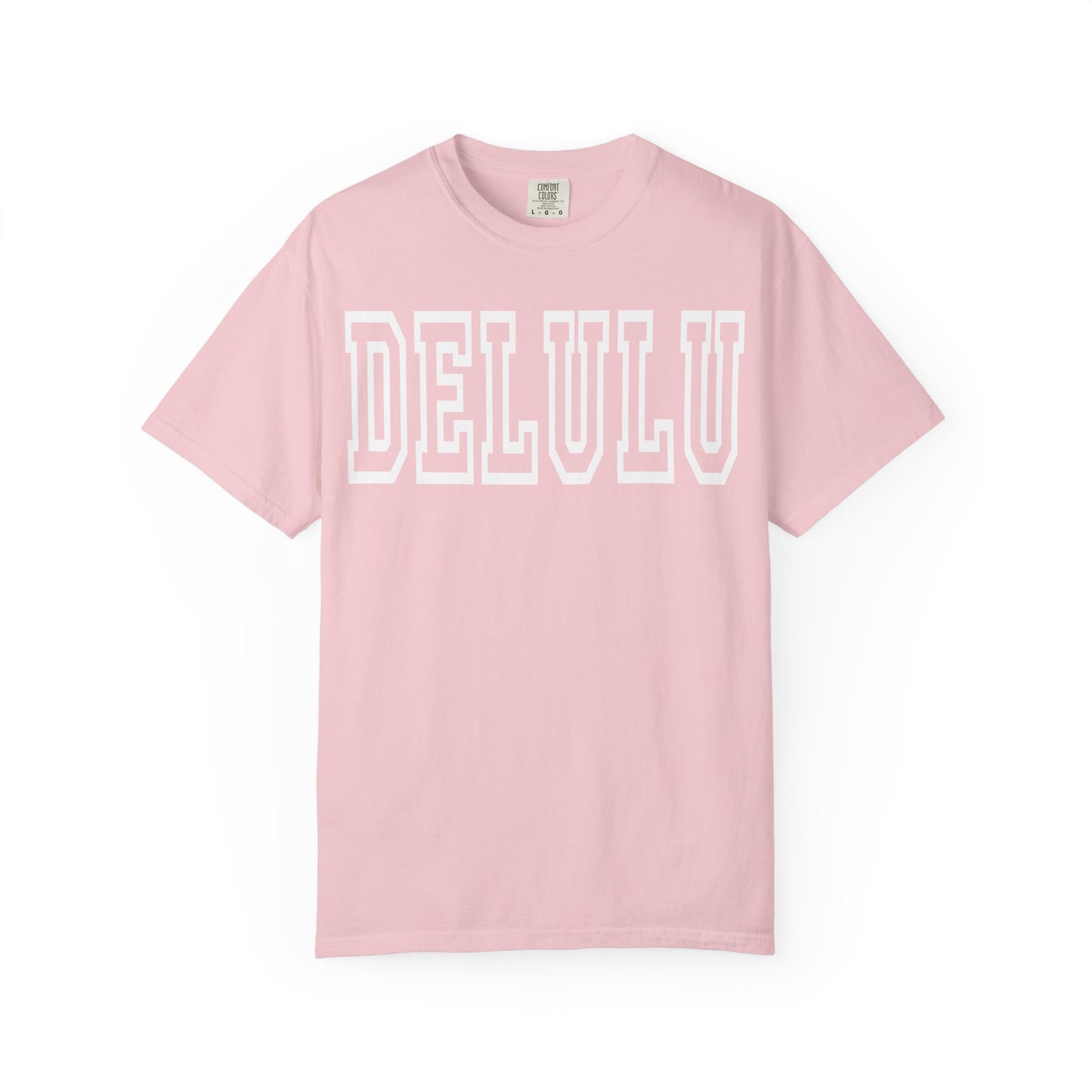 DELULU collegiate text T-Shirt | Womens T-shirt | Mens T-Shirt | Unisex Shirt | Gift