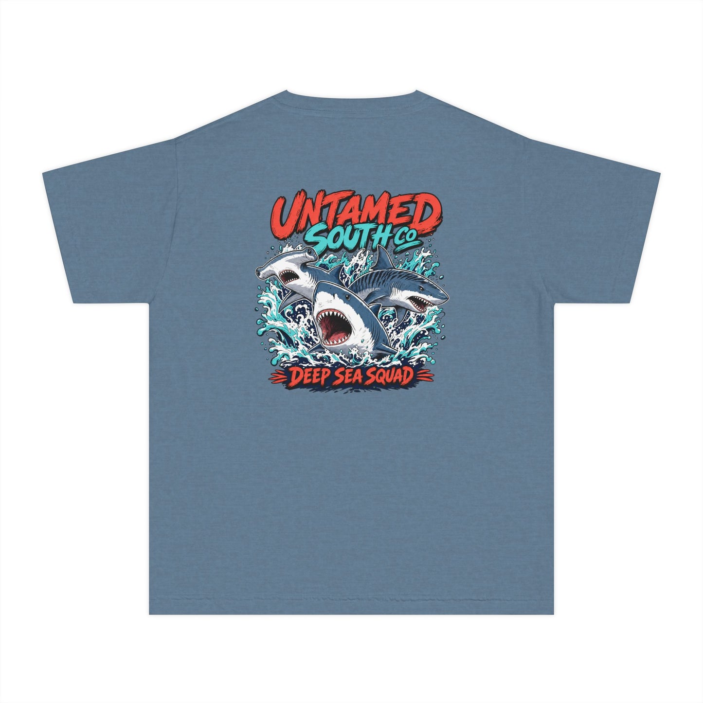 Youth Shark Graphic Tee – "Untamed South Co. Deep Sea Squad"