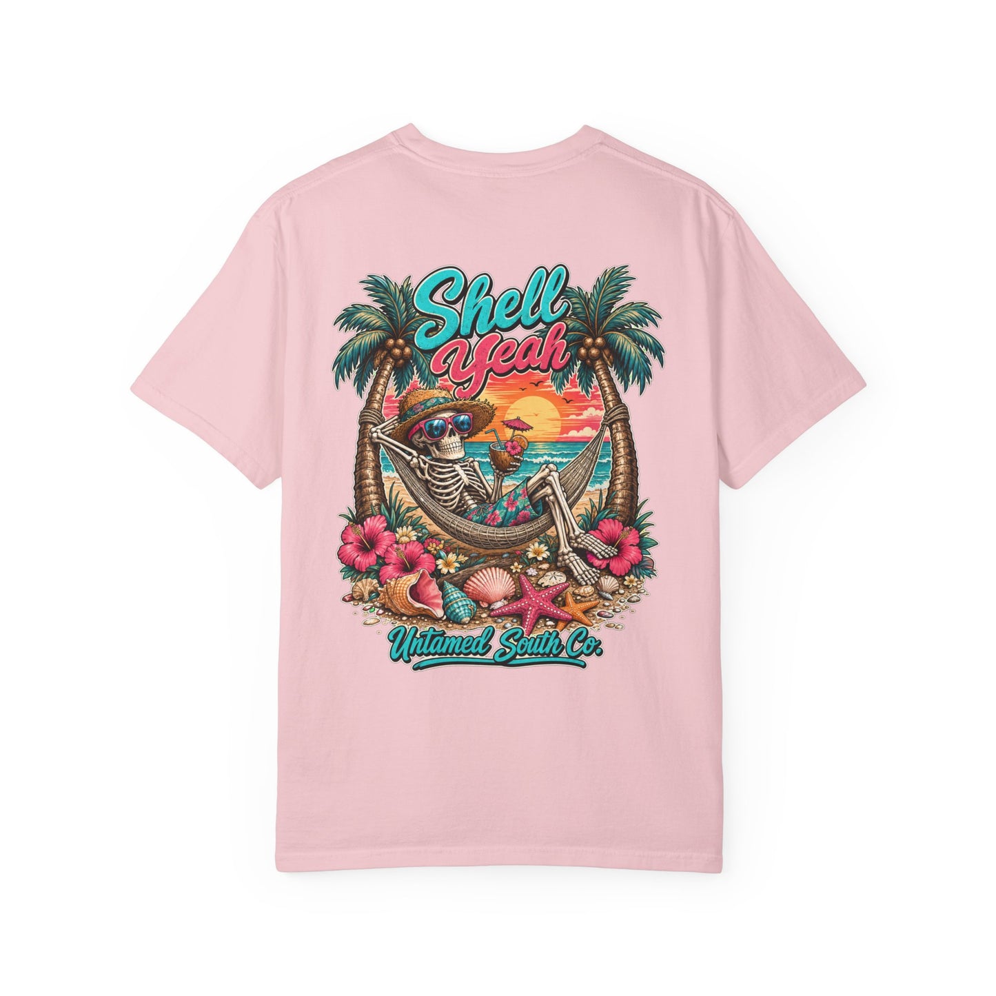 Shell Yeah! Tropical Skeleton Beach Graphic Tee