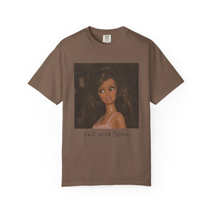 T-Shirt — 'Y'all Need Jesus' Vintage Portrait Graphic Tee