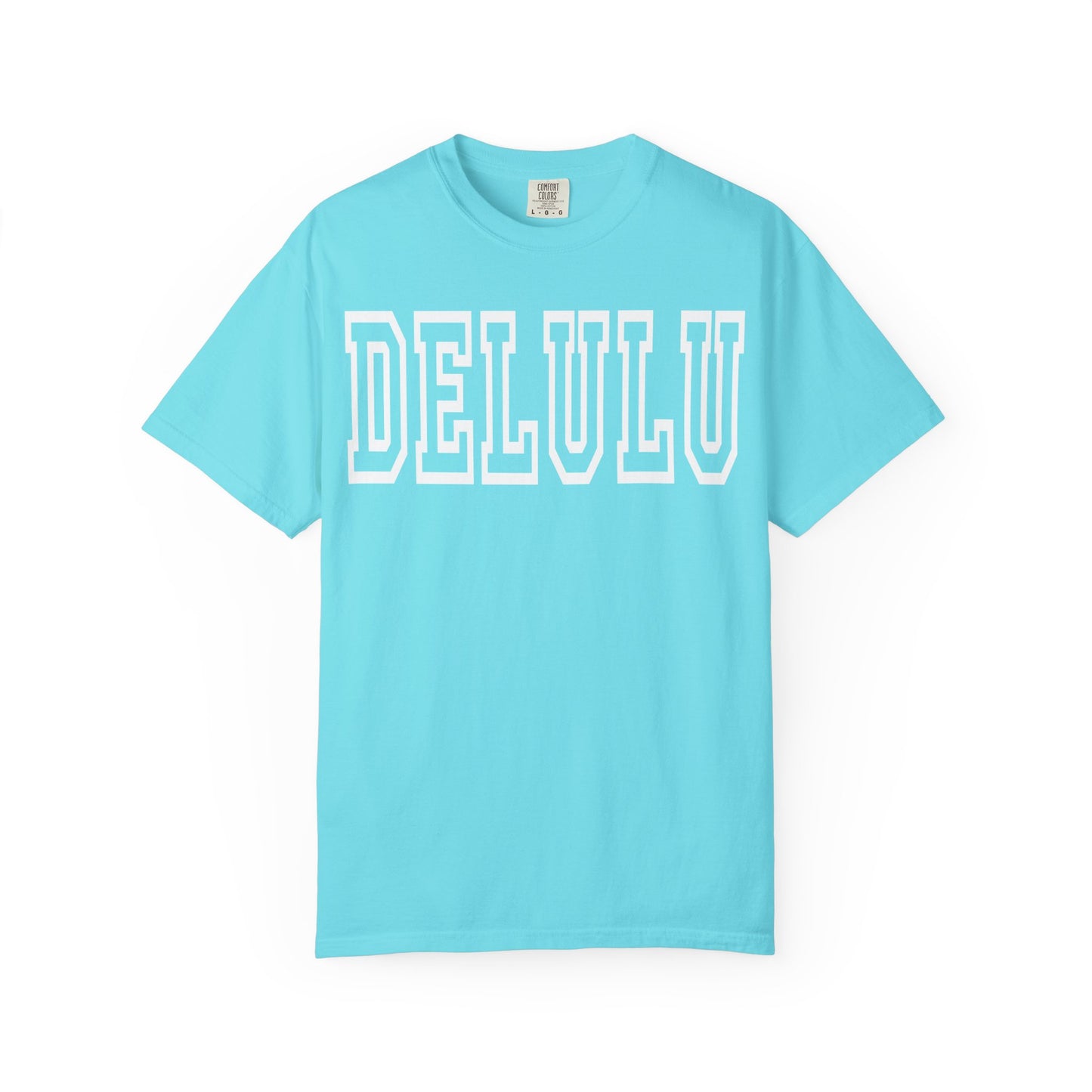 DELULU collegiate text T-Shirt | Womens T-shirt | Mens T-Shirt | Unisex Shirt | Gift