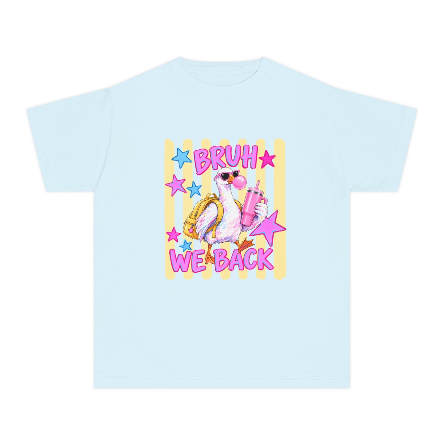Youth Tee — 'Bruh We Back' Retro Pelican Graphic T‑Shirt