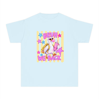 Youth Tee — 'Bruh We Back' Retro Pelican Graphic T‑Shirt