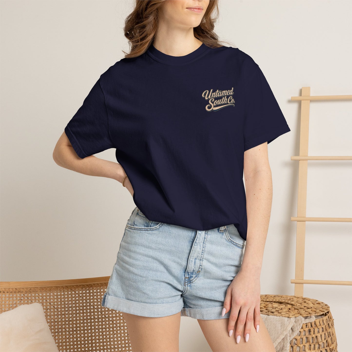 Nauti by Nature Skeleton T-Shirt — "Nauti by Nature" Nautical Skeleton Graphic Tee