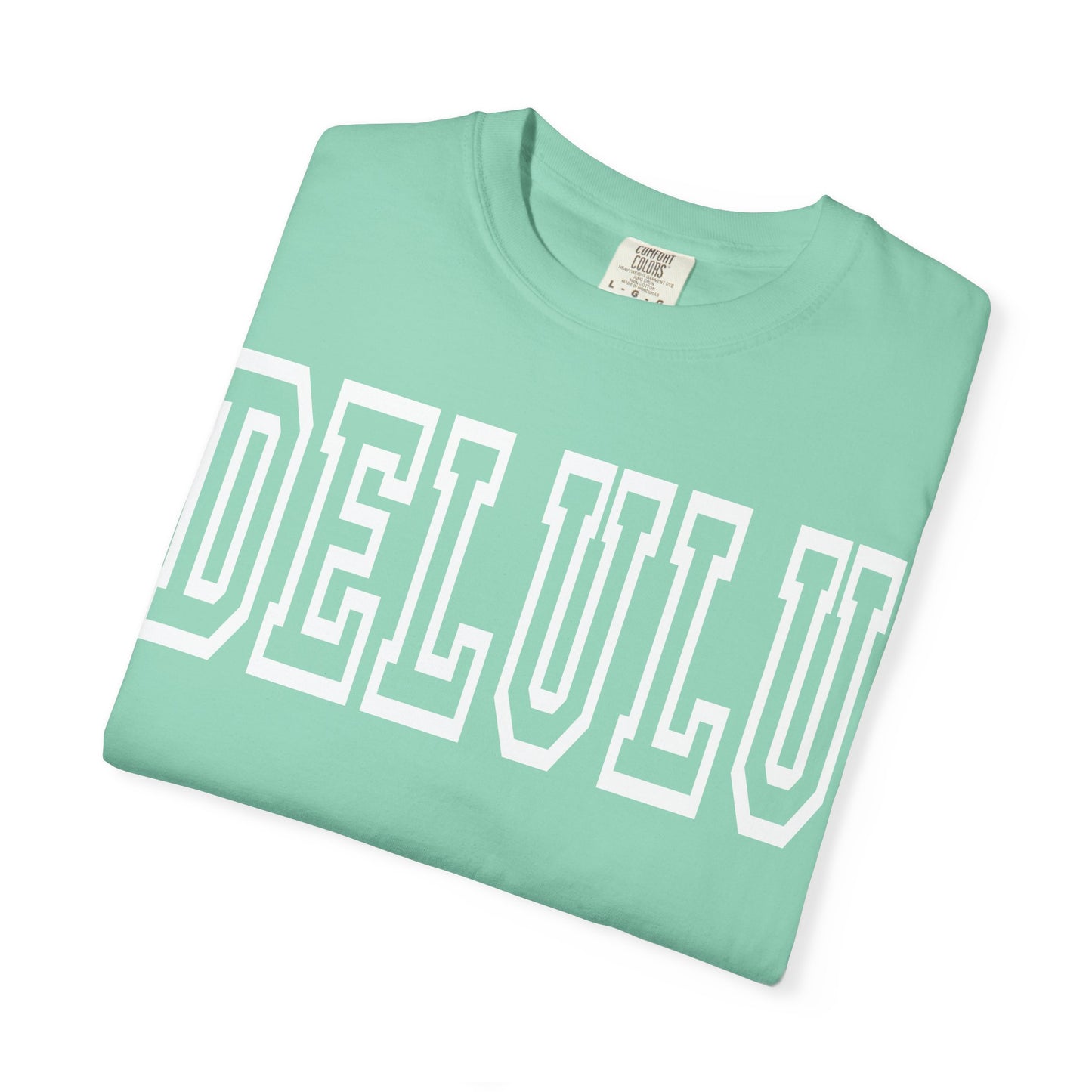 DELULU collegiate text T-Shirt | Womens T-shirt | Mens T-Shirt | Unisex Shirt | Gift