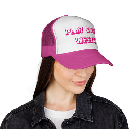 Play Some Weezy Trucker Cap | Pink Mesh Foam Front
