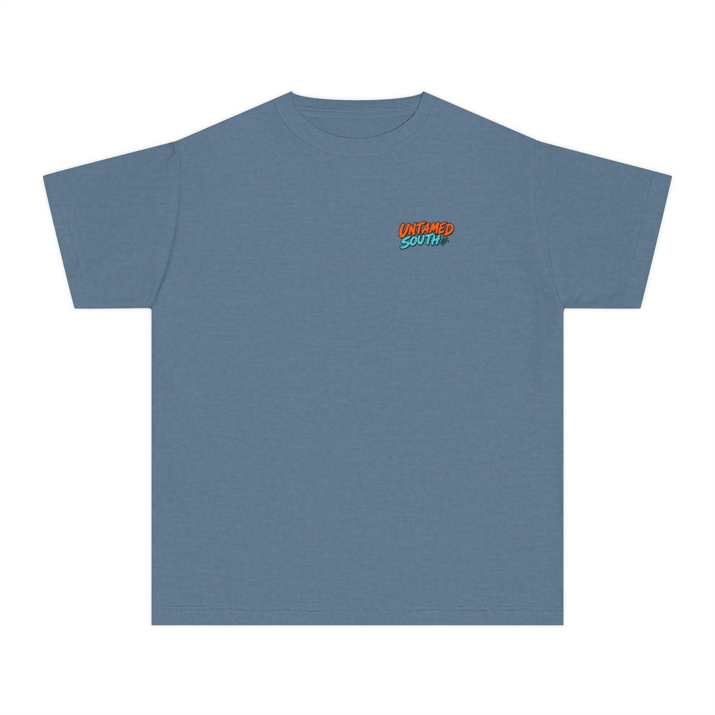 Youth Tee — "Untamed South Co. Wave Rider" Surf Turtle Graphic Kids T-Shirt