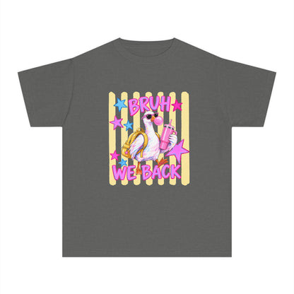Youth Tee — 'Bruh We Back' Retro Pelican Graphic T‑Shirt