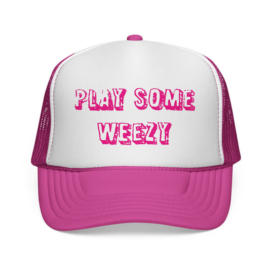 Play Some Weezy Trucker Cap | Pink Mesh Foam Front
