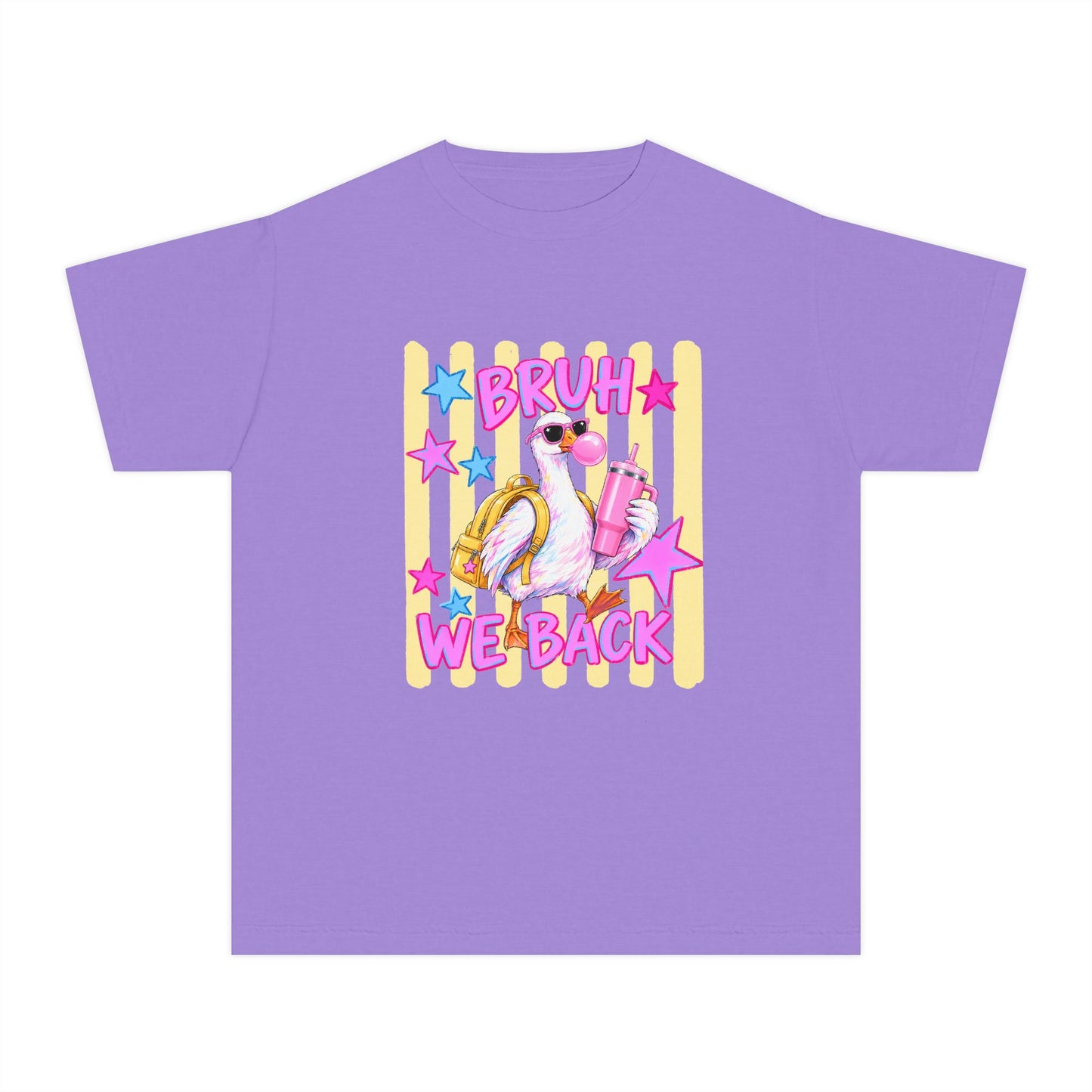 Youth Tee — 'Bruh We Back' Retro Pelican Graphic T‑Shirt