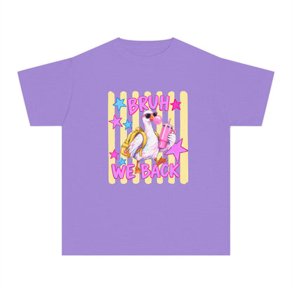 Youth Tee — 'Bruh We Back' Retro Pelican Graphic T‑Shirt