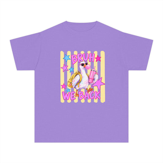 Youth Tee — 'Bruh We Back' Retro Pelican Graphic T‑Shirt