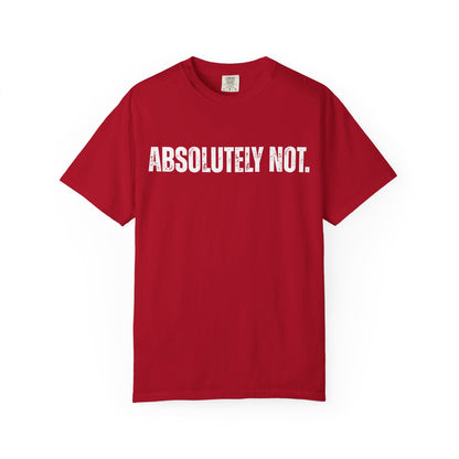 Absolutely Not. Unisex Garment-Dyed T-shirt