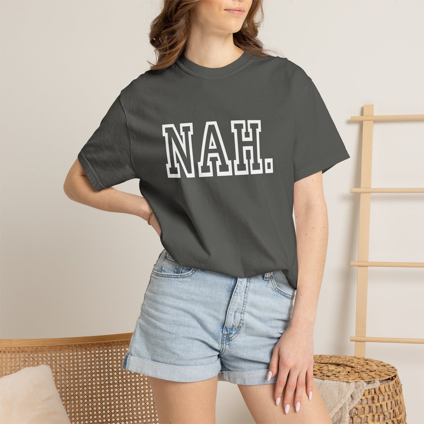 NAH. T-shirt | Graphic Tee, Minimal Slogan Tee| Womens t-shirt | Mens T-shirt | Unisex T-shirt