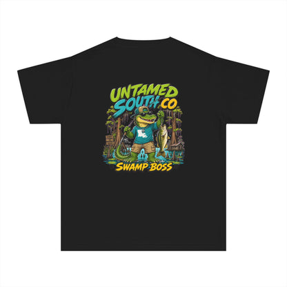 Untamed South Swamp Boss' Gator Graphic Shirt- Youth Tee