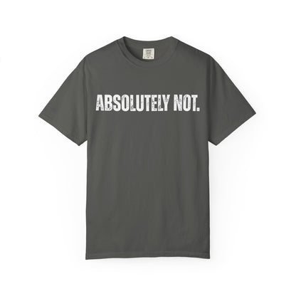 Absolutely Not. Unisex Garment-Dyed T-shirt