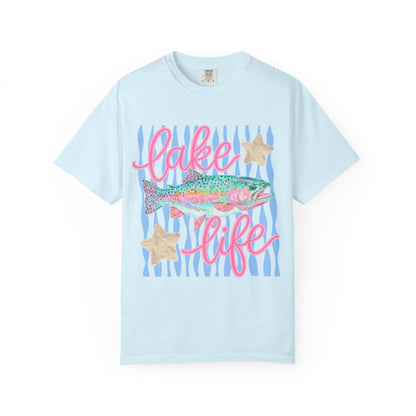 Lake Life T-Shirt — Colorful Trout & Starfish Graphic Tee