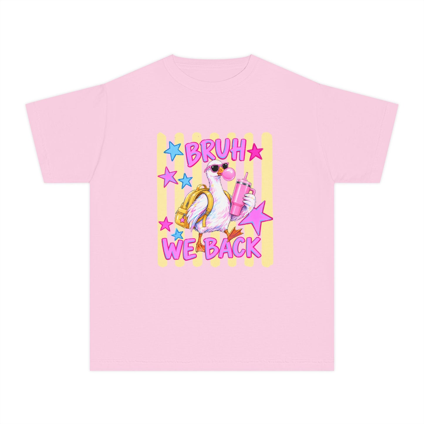 Youth Tee — 'Bruh We Back' Retro Pelican Graphic T‑Shirt