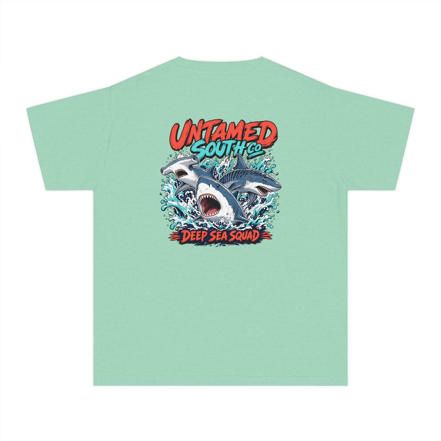 Youth Shark Graphic Tee – "Untamed South Co. Deep Sea Squad"