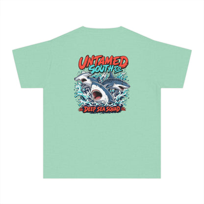 Youth Shark Graphic Tee – "Untamed South Co. Deep Sea Squad"
