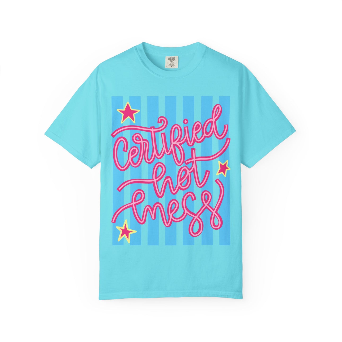 Certified Hot Mess T-Shirt — Playful Retro Script Graphic Tee