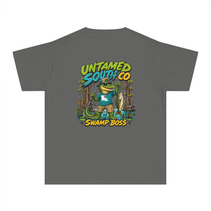 Untamed South Swamp Boss' Gator Graphic Shirt- Youth Tee