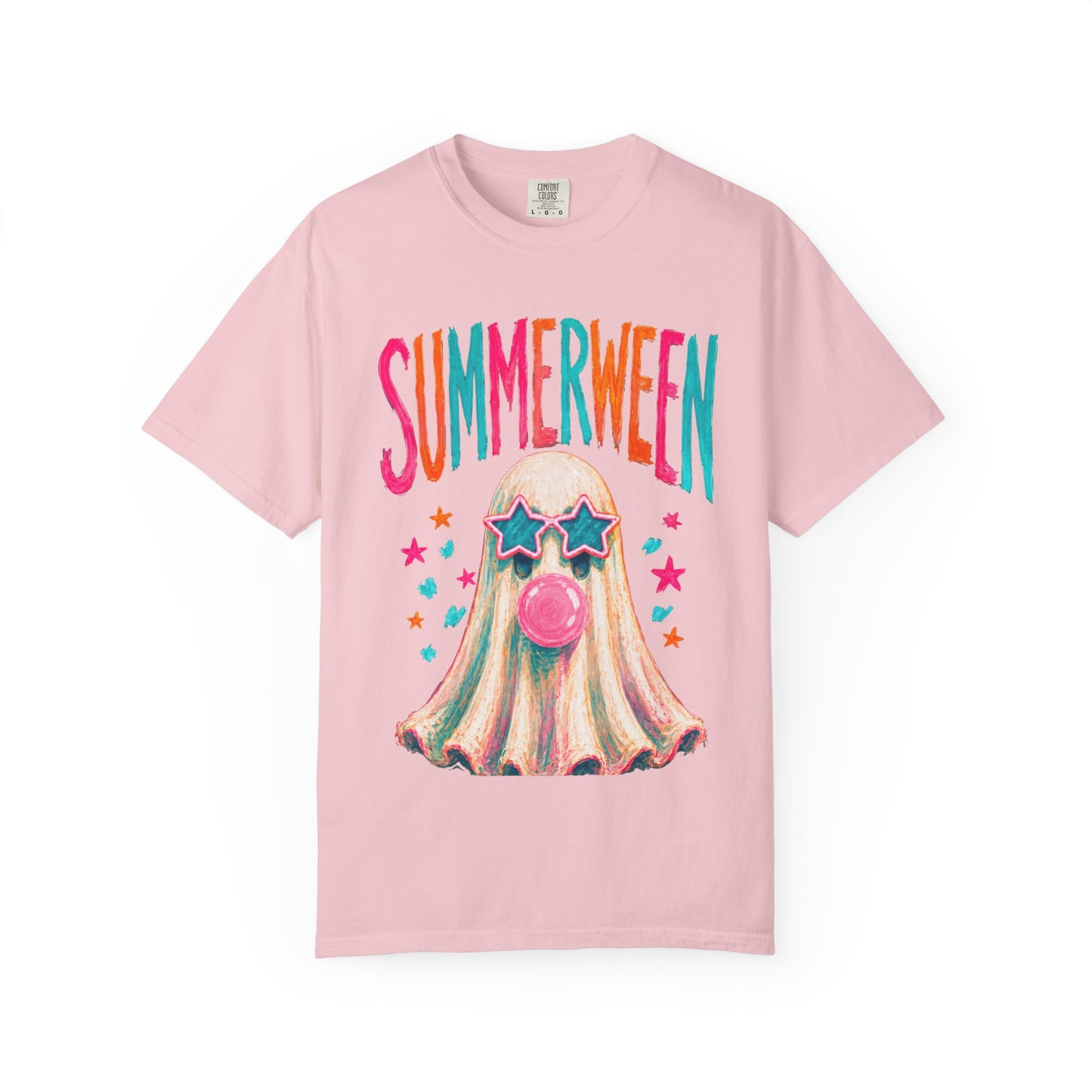 Summerween Ghost T-Shirt — Cute Bubblegum Ghost Graphic Tee