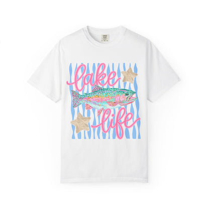 Lake Life T-Shirt — Colorful Trout & Starfish Graphic Tee
