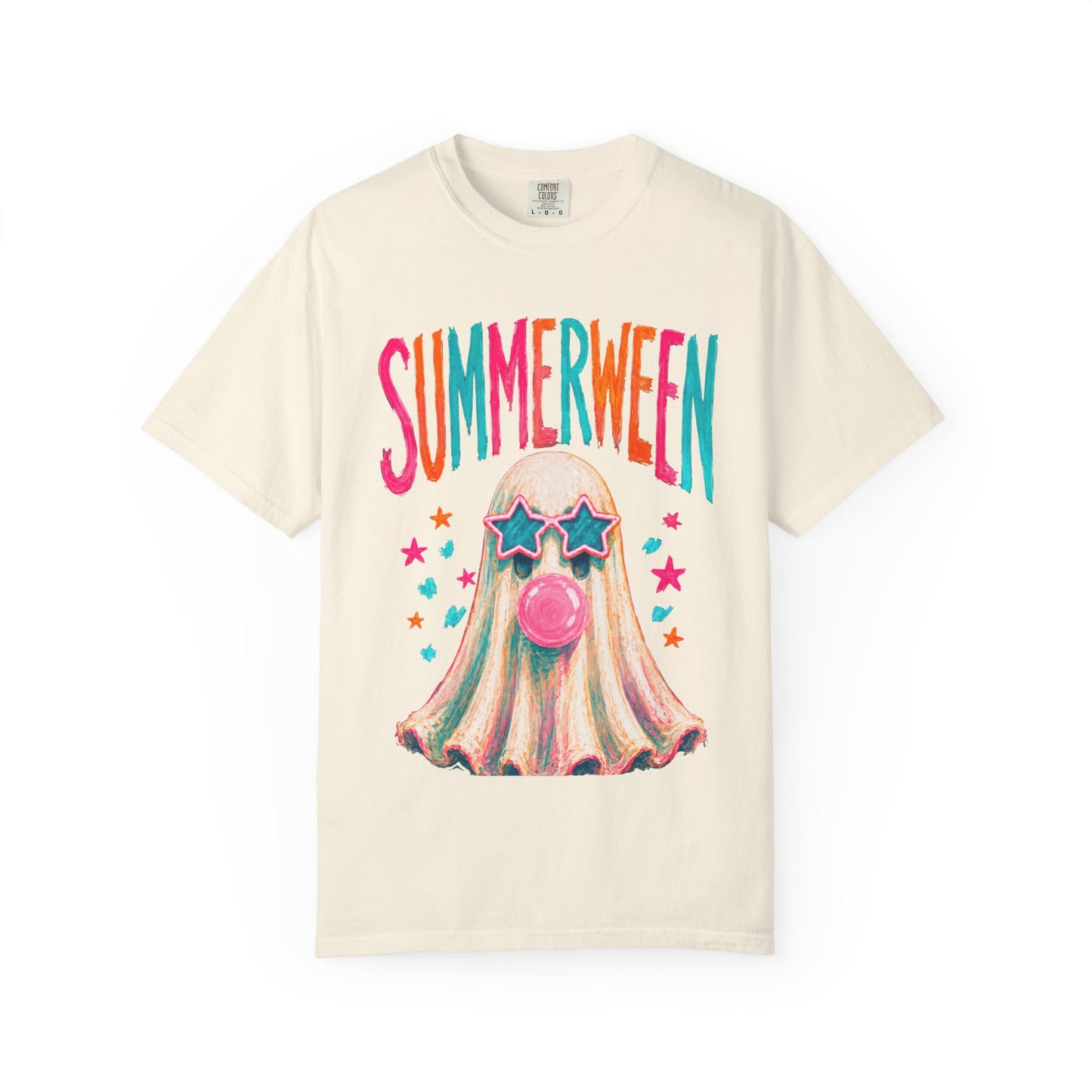 Summerween Ghost T-Shirt — Cute Bubblegum Ghost Graphic Tee