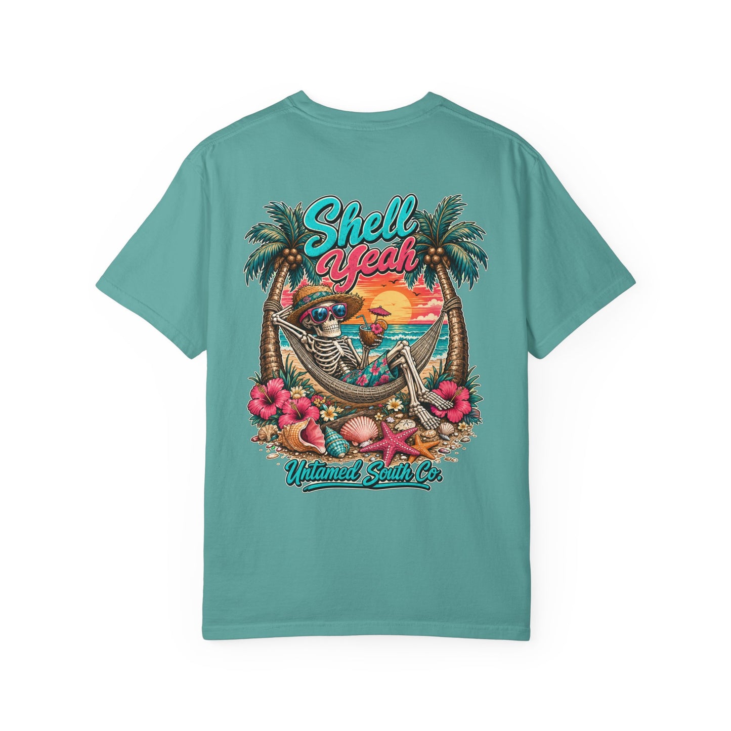 Shell Yeah! Tropical Skeleton Beach Graphic Tee