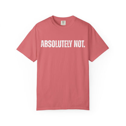 Absolutely Not. Unisex Garment-Dyed T-shirt