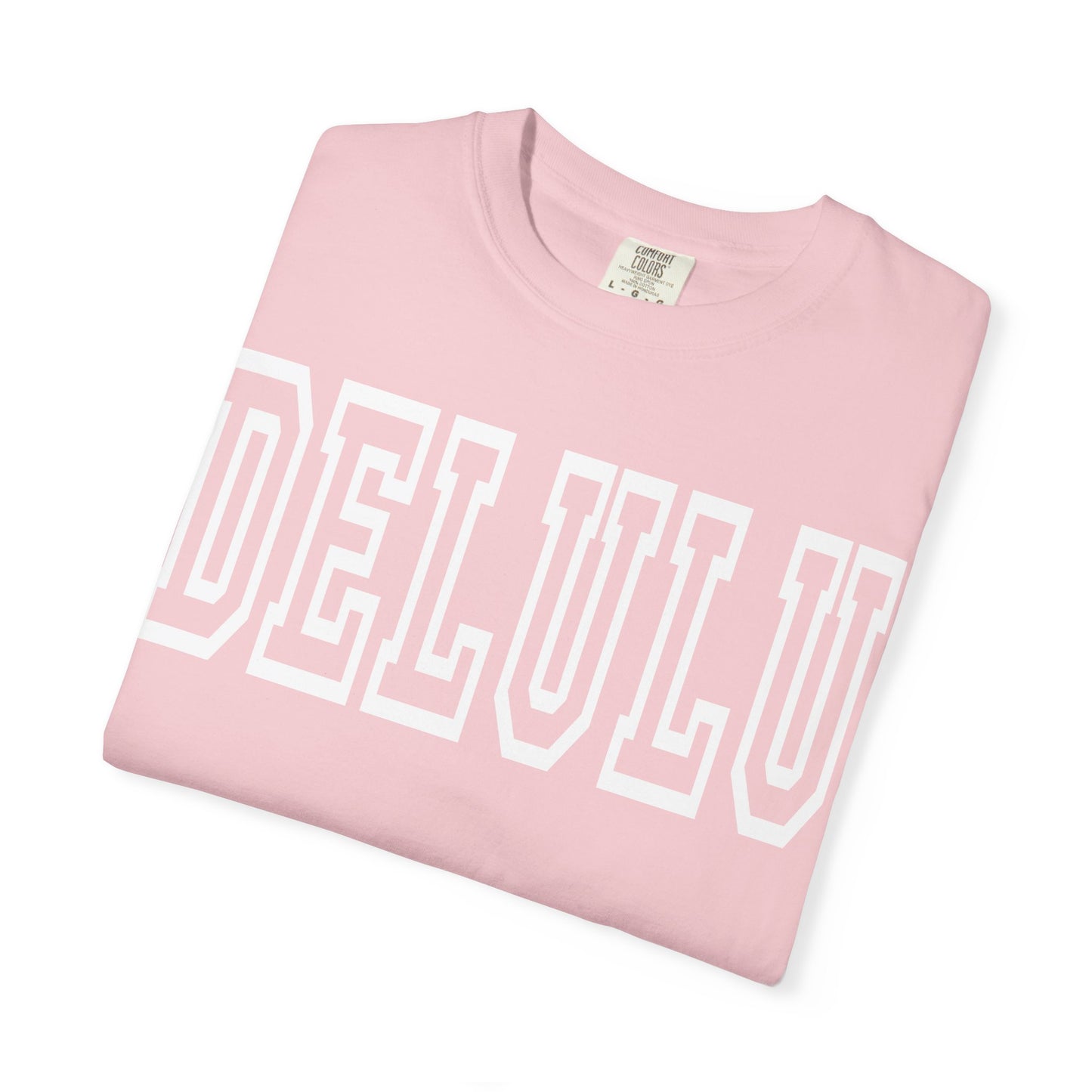 DELULU collegiate text T-Shirt | Womens T-shirt | Mens T-Shirt | Unisex Shirt | Gift